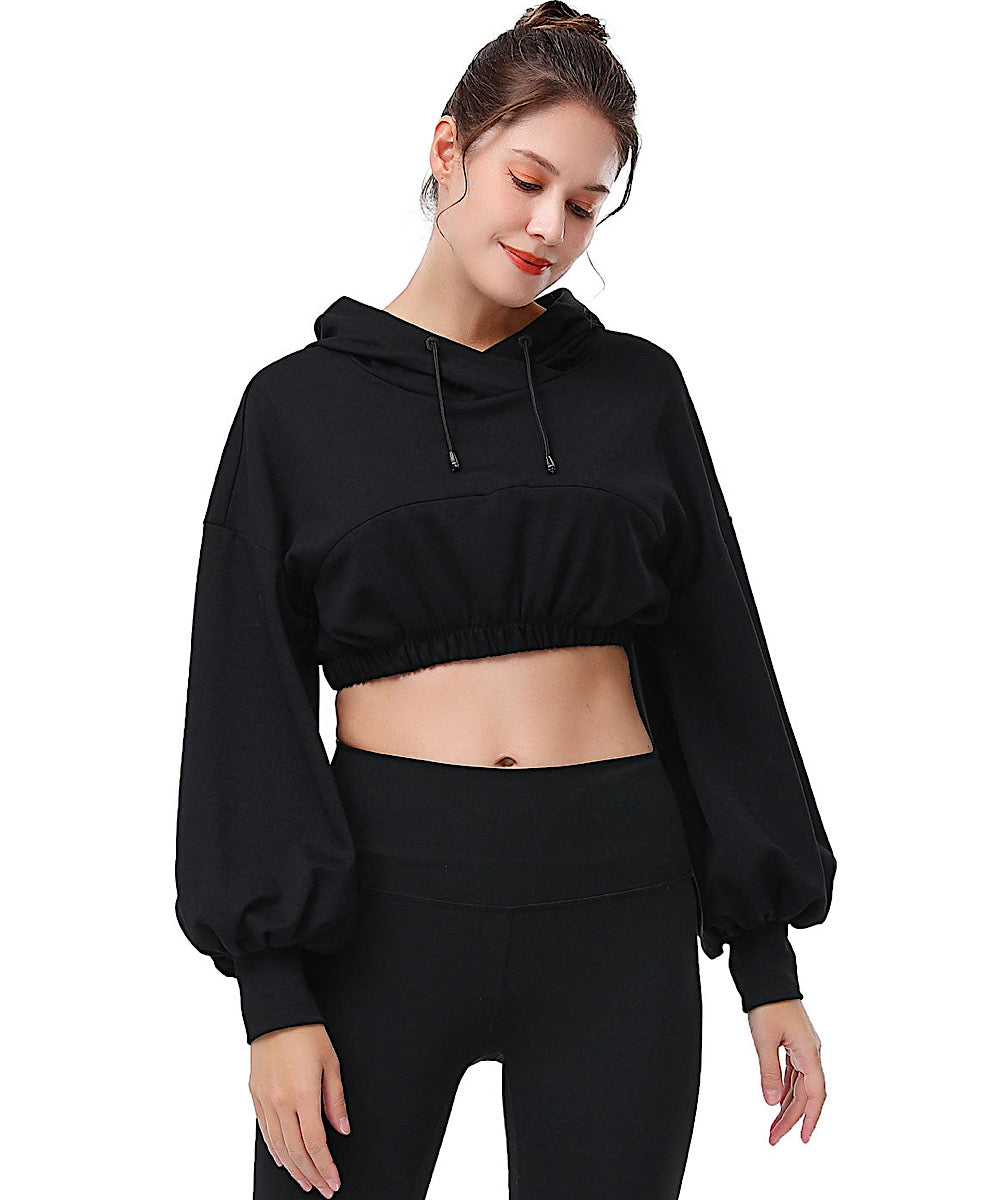 Hoodie discount belly top