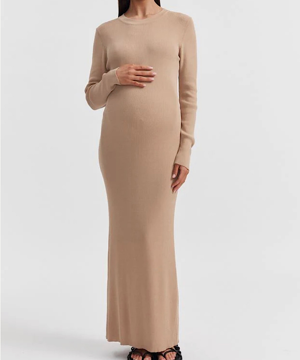The LS Formentera Maxi Dress (Latte) – Bump City
