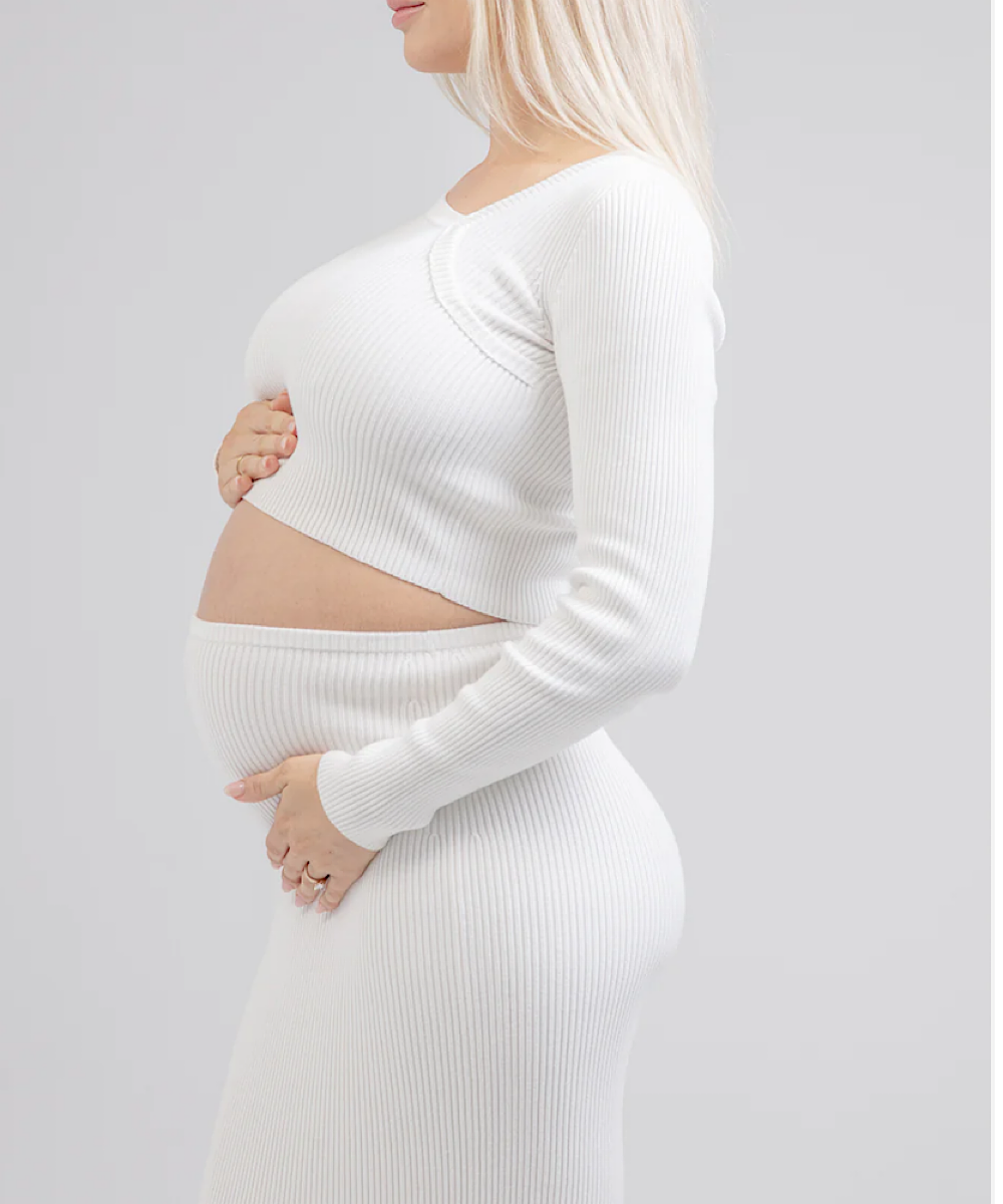 Luxe Knit Set (Bone): Crop Sweater – Bump City