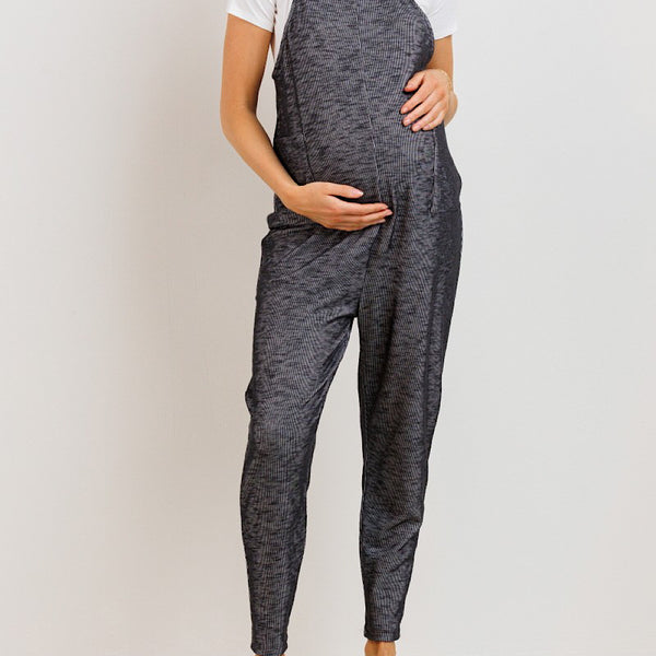 Solid Rayon Jersey Ruched Maternity Jumpsuit – bumpmaternityboutique