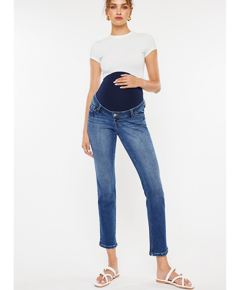 The Straight Fit Full Band Cropped Jean (Medium)