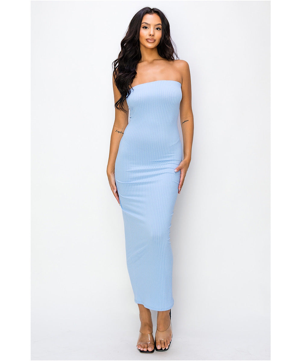 The Bodycon Dress & Duster Set (Baby Blue) Bump City The Bodycon Dress & Duster Set (Baby Blue) Bump City