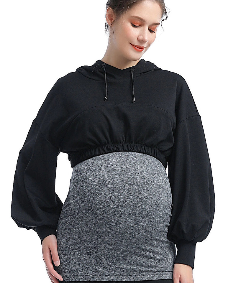 Maternity Popper Side Nursing Sweatshirt