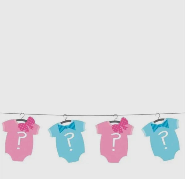 Baby Shower - 'bow or Bowtie?' Plastic Tablecover