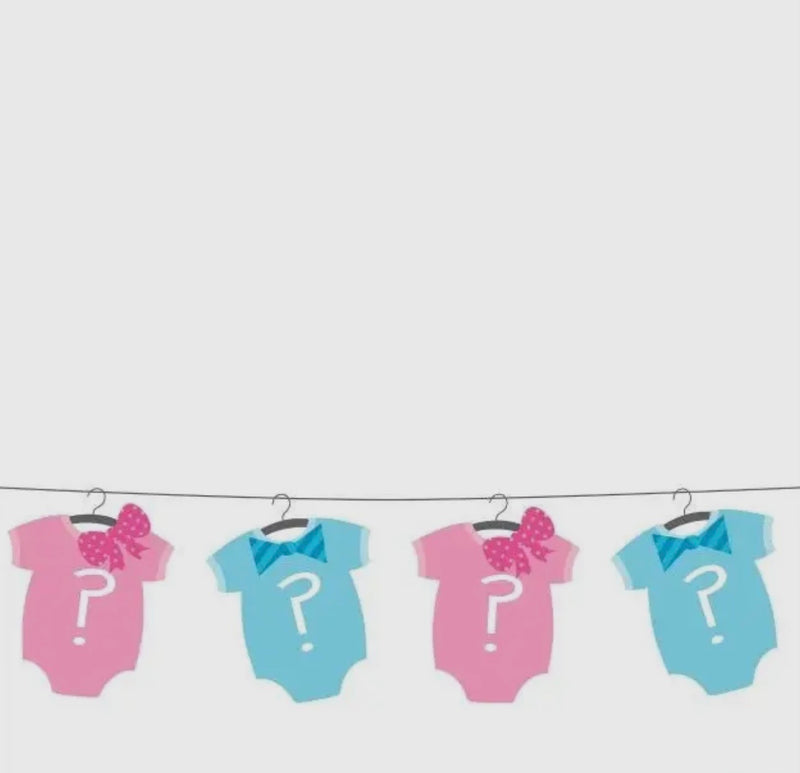 Baby Shower - 'bow or Bowtie?' Plastic Tablecover