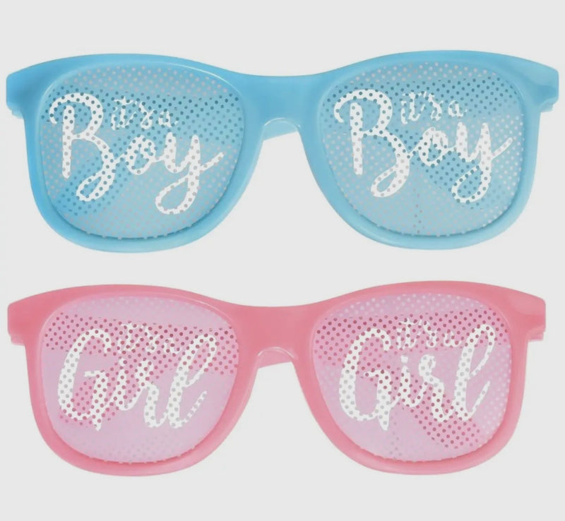 Gender Reveal - "Girl or Boy" Glasses (10ct)