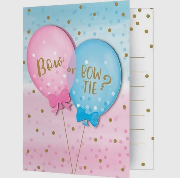 Gender Reveal - Balloon Print Invitations