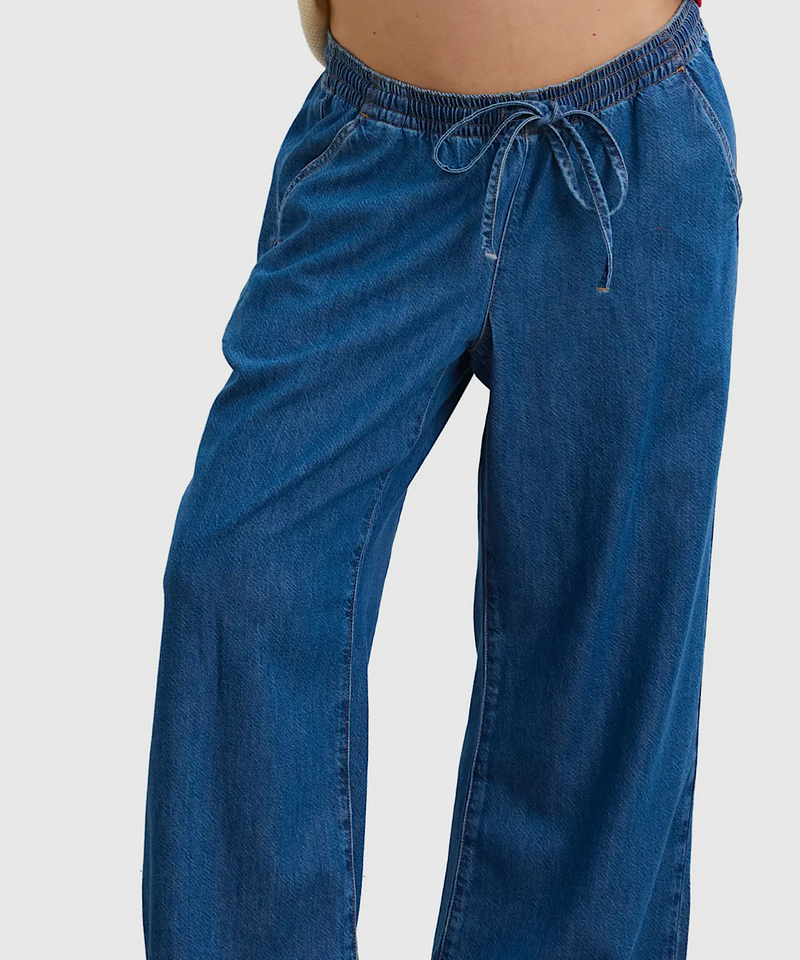 HATCH: The Drapey Denim Wide Leg Maternity Pant