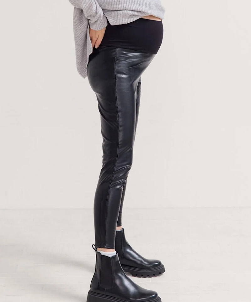 HATCH: The Stretch Vegan Leather Before, During and After Legging