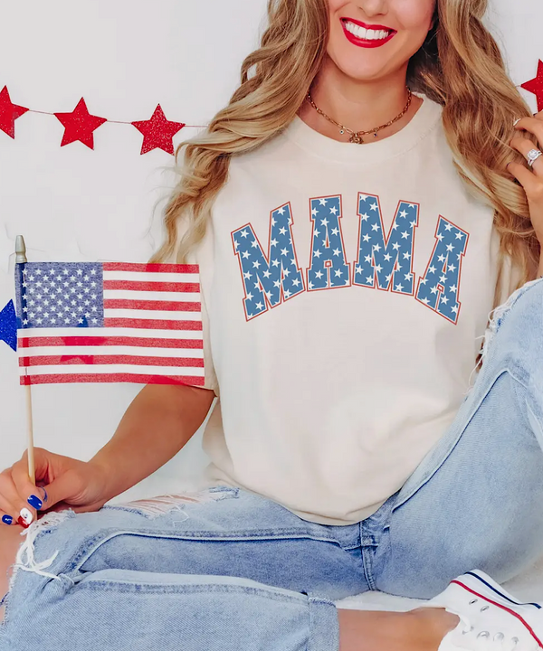 The Mama Stars and Stripes 4th of July Shirt
