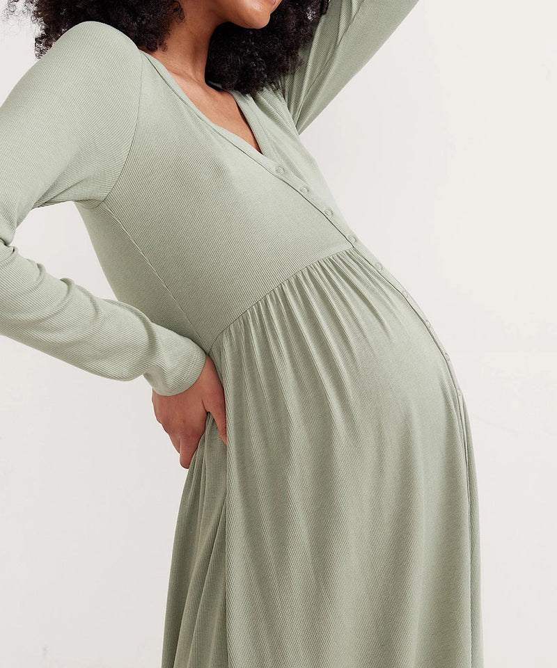 HATCH: The Softest Rib Nursing Dress