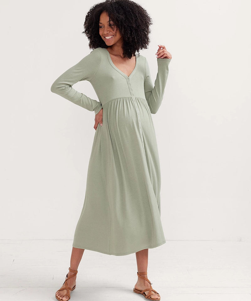 HATCH: The Softest Rib Nursing Dress