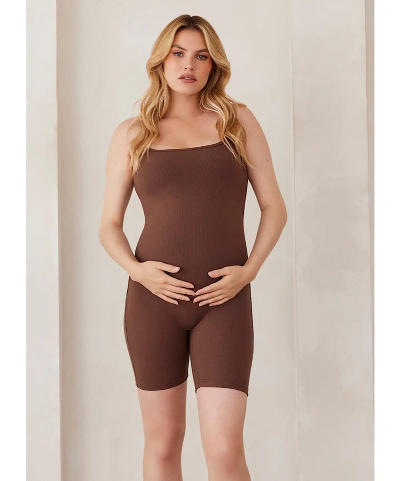 BUMPSUIT: Sculpting Rib Romper