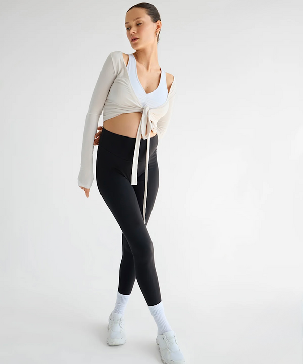 The Ballet Wrap Top (Crème)