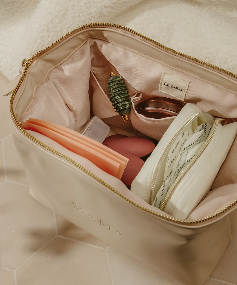 Leather Mama Carrying Bag New Mom Gift Postpartum