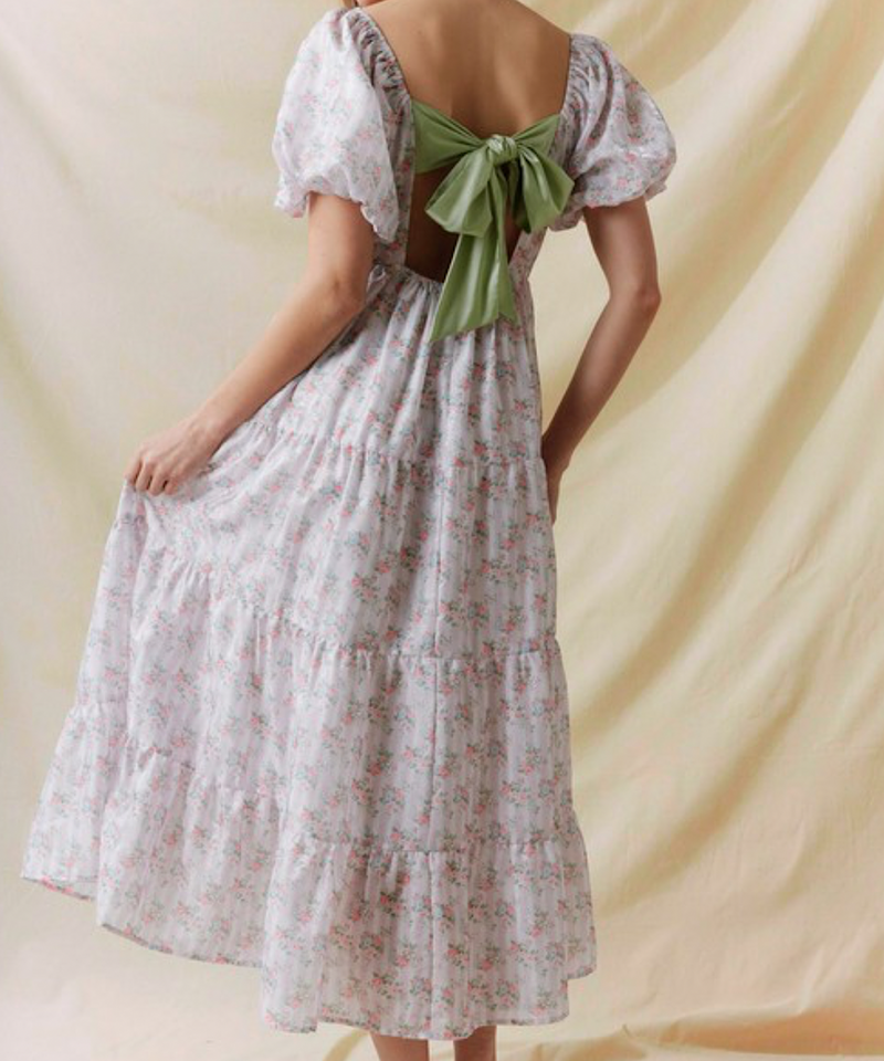 The Teddy Tie Dress (Pink/Blue)