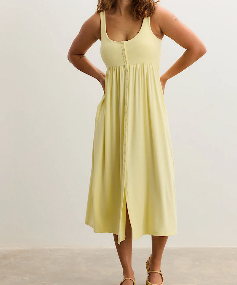 HATCH: The Softest Rib Nursing Tank Dress (Buttercup) – Bump City