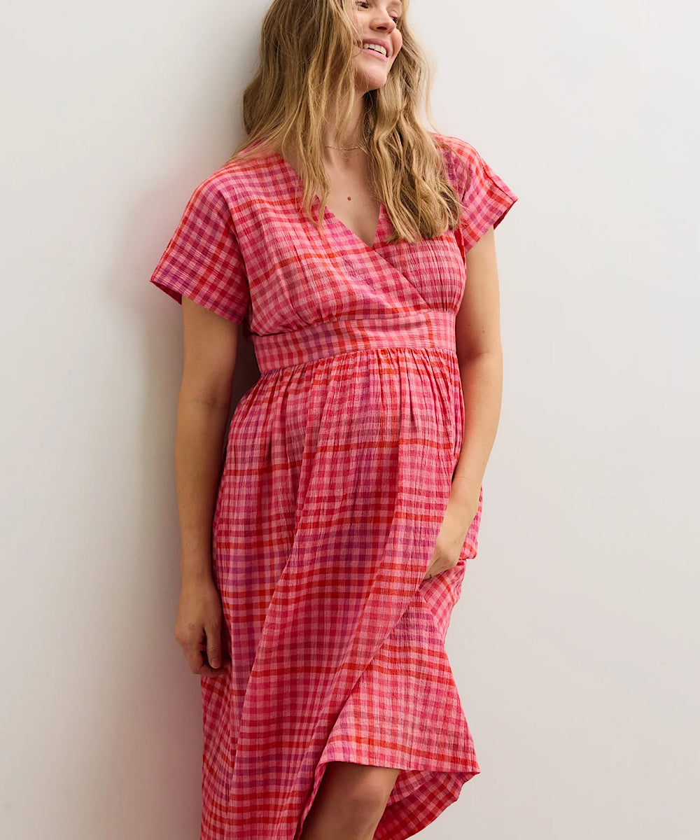 HATCH: The Plaid Caroline Dress (Sunset Gingham) – Bump City