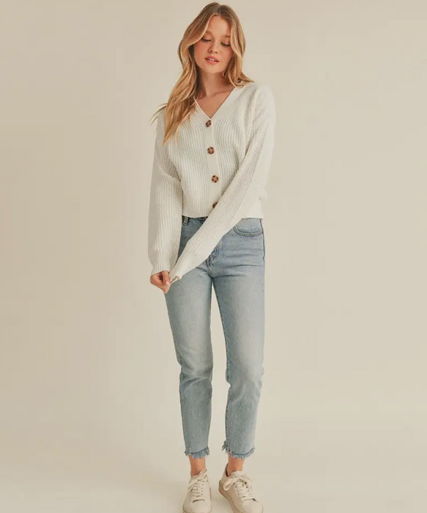 The Lulu Crop Cardigan (Green)