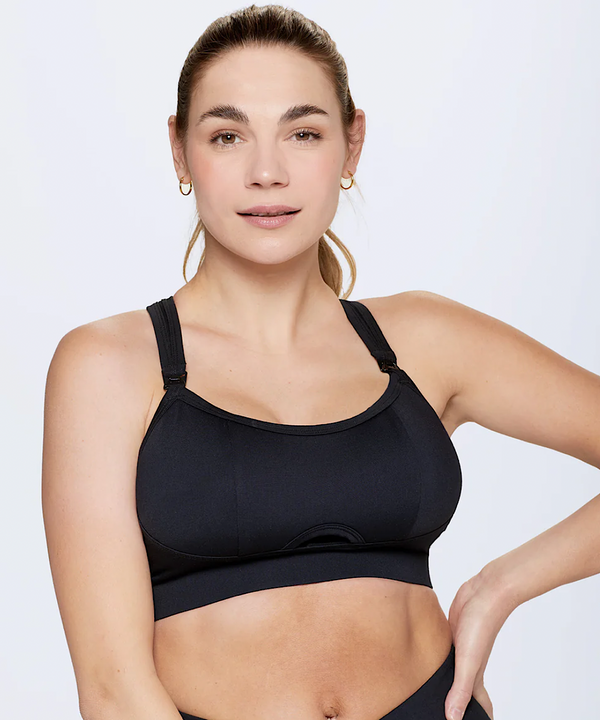 The Hera Nursing Sports Bra (Black)