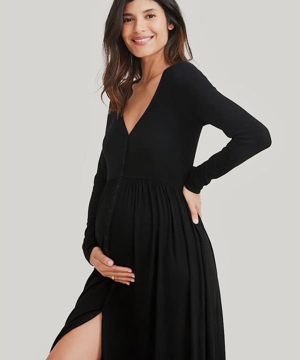 HATCH: The Softest Rib Nursing Dress