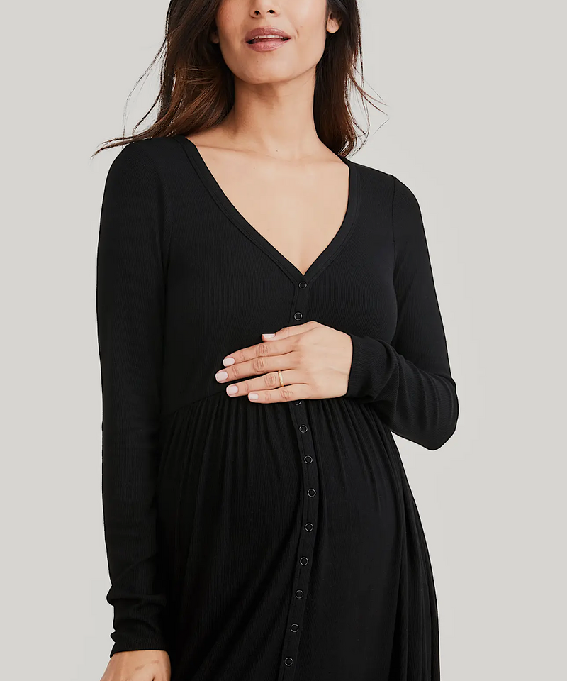 HATCH: The Softest Rib Nursing Dress