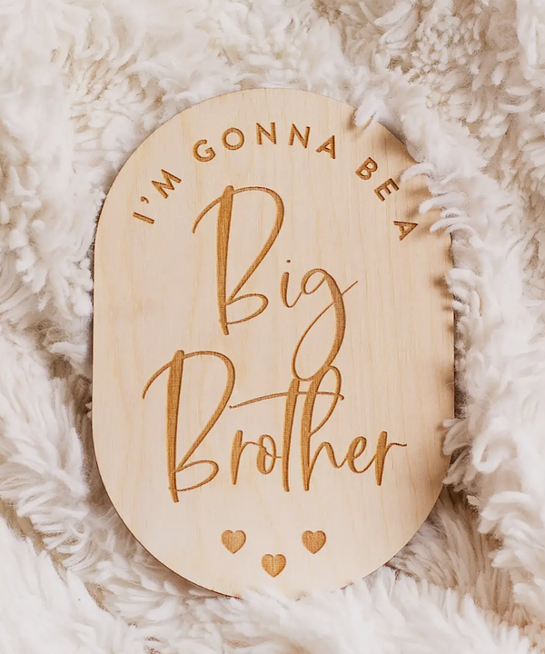 "I'm Gonna Be A Big Brother" Pregnancy Announcement Sign