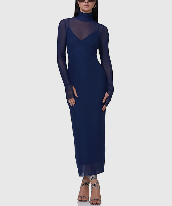 The Shailene Dress (Bright Navy)