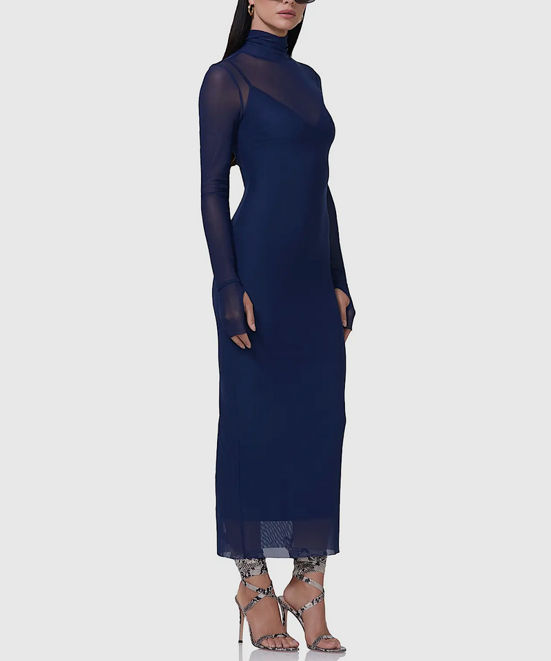 The Shailene Dress (Bright Navy)