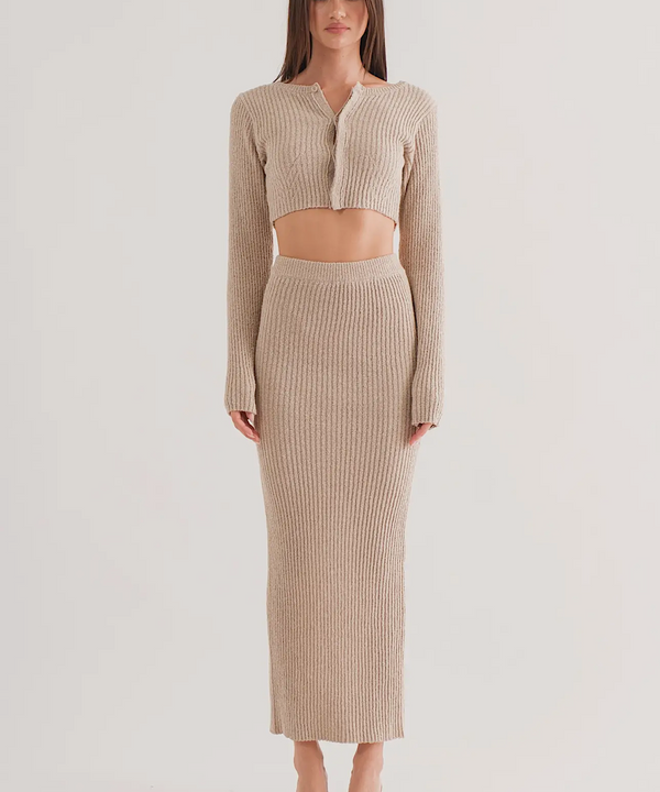 The Gaia Knitted Maxi Skirt