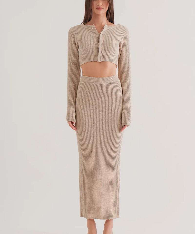 The Gaia Knitted Maxi Skirt