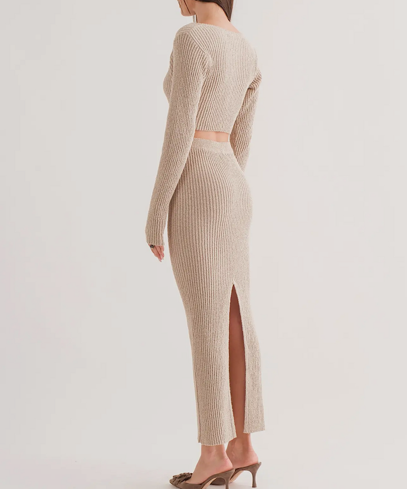 The Gaia Knitted Maxi Skirt