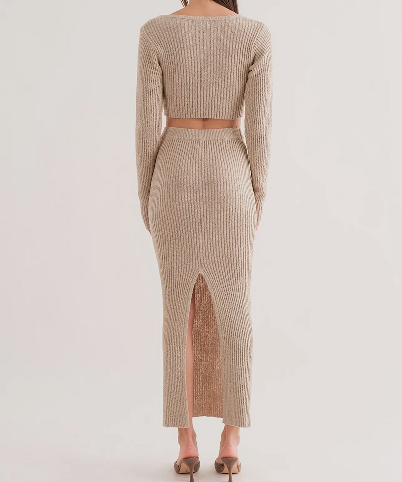 The Gaia Knitted Maxi Skirt
