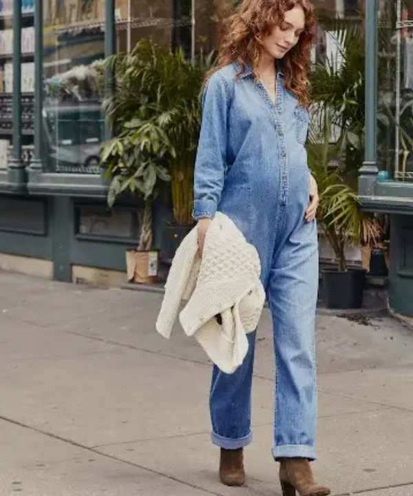 HATCH: The Everyday Denim Nursing Jumpsuit