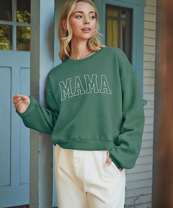 Mama Puff Print Mid Graphic Sweatshirt