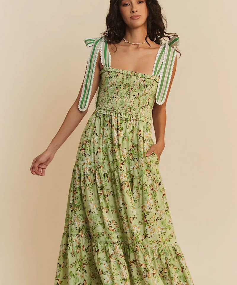 The Gardenia Maxi Dress (Sage)