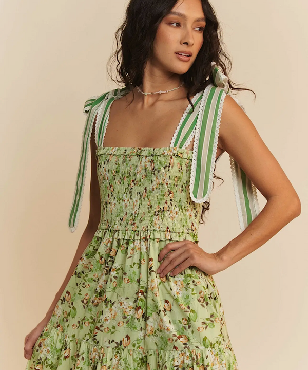 The Gardenia Maxi Dress (Sage)