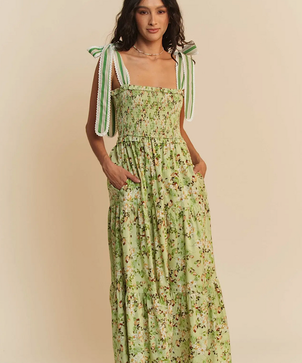 The Gardenia Maxi Dress (Sage)