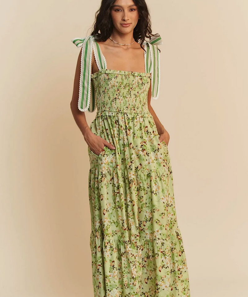 The Gardenia Maxi Dress (Sage)