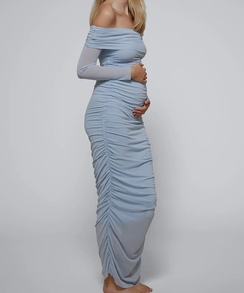 bumpsuit off the shoulder evening dress BUMPSUIT