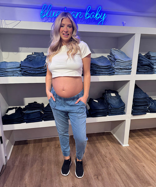 HATCH: The Maternity Easy Denim Jogger