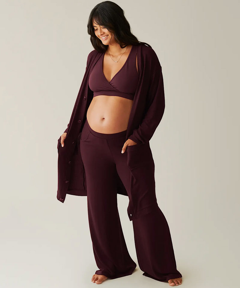 CozyKnit Long Sweater (Deep Burgundy)