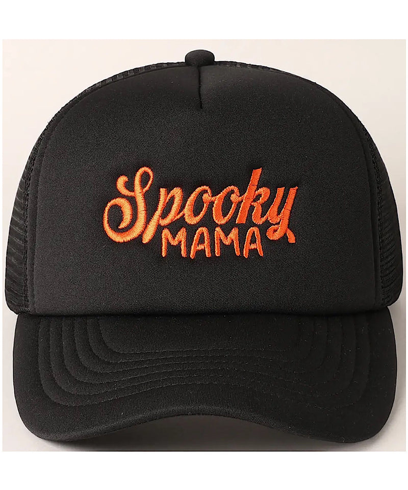 Spooky Mama Hat (Black/Orange)