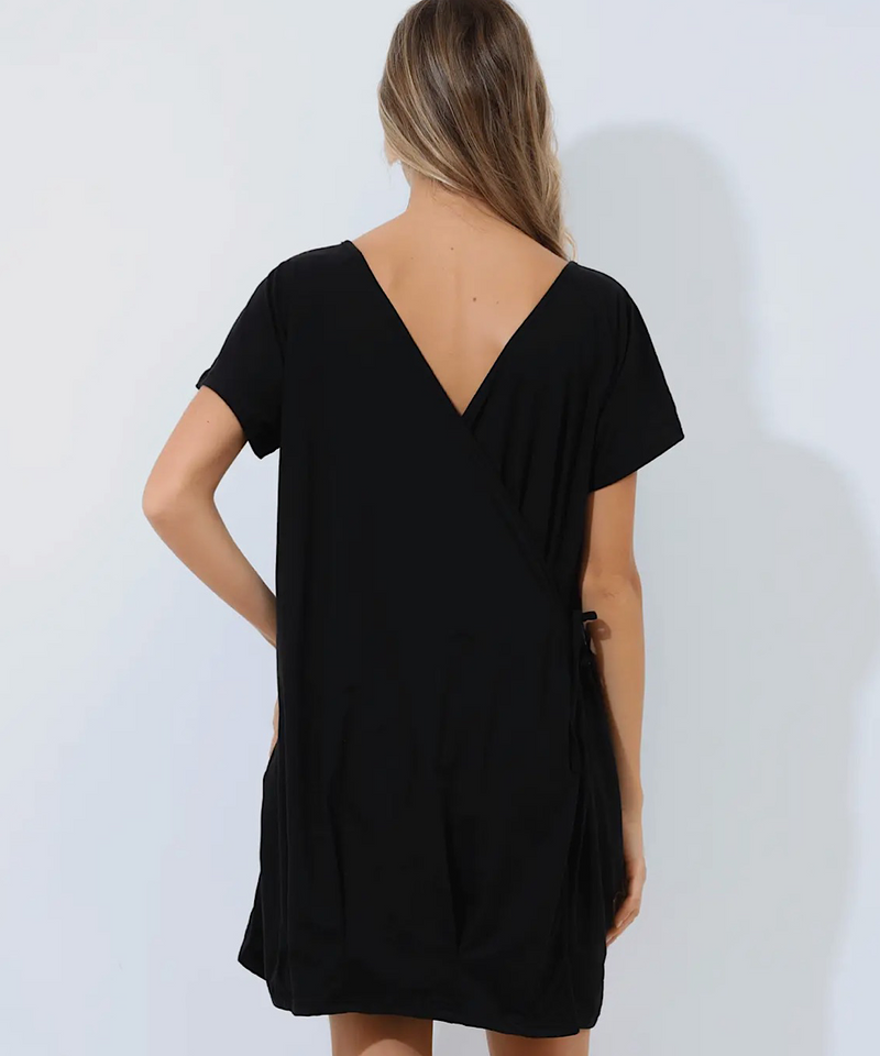 The Lynn Labor & Nursing Gown (Black)