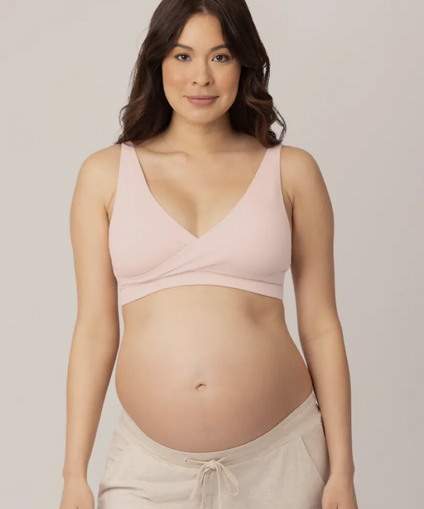 Sublime Adjustable Crossover Nursing & Lounge Bra (Soft Pink)