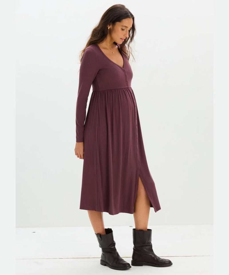 hatch maternity dresses HATCH: The Softest Rib Nursing Dress (Prune) – Bump City but not weighed down swim 26 Velvet Colors:Royal Blue 779 Calvin Klein Collection Wool
