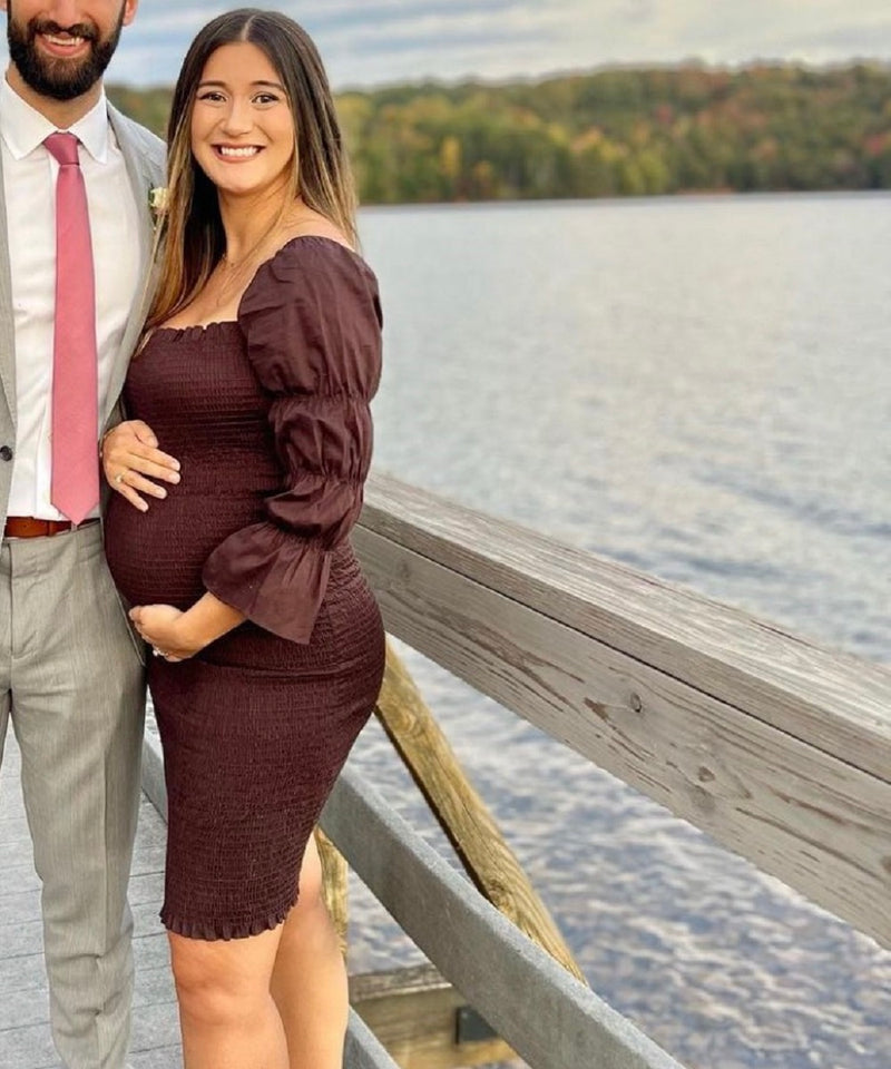 The Cassie Dress - Brown Bump City The Cassie Dress - Brown Bump City