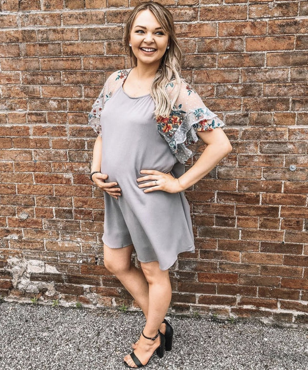 The Isabella Boho Maternity Dress